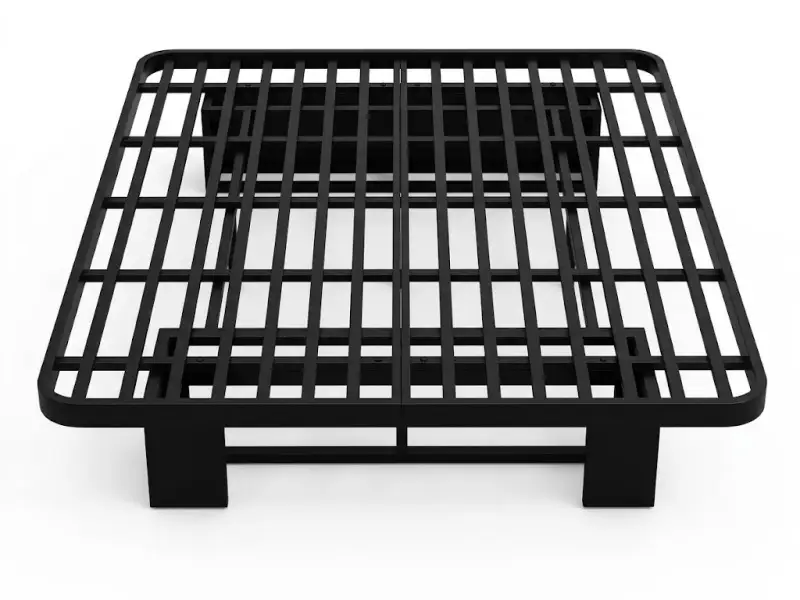 Low-Profile Steel Bed Frame for Accessible Hotel Rooms 1