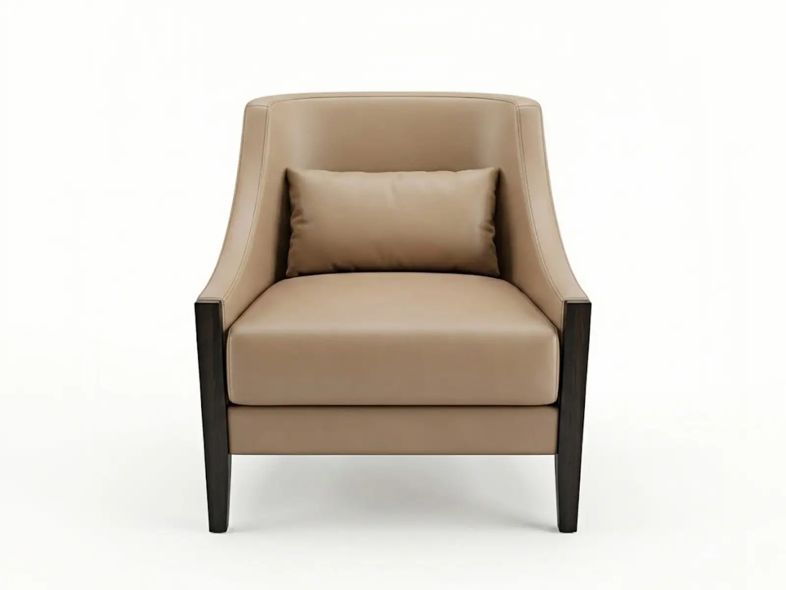 GCON HSL302 Contemporary Leather Accent Chair with Lumbar Support 1