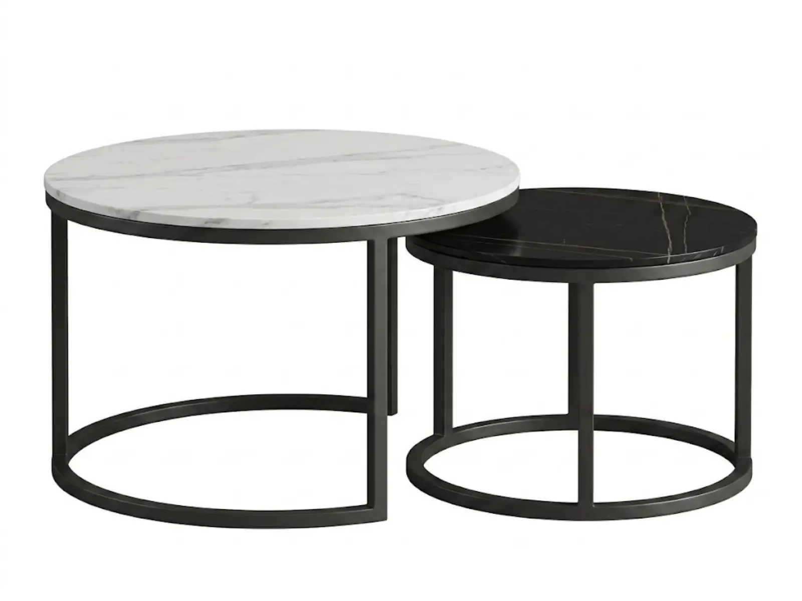 GCON HSL-201 Modern Minimalist Nesting Coffee Table Set 1