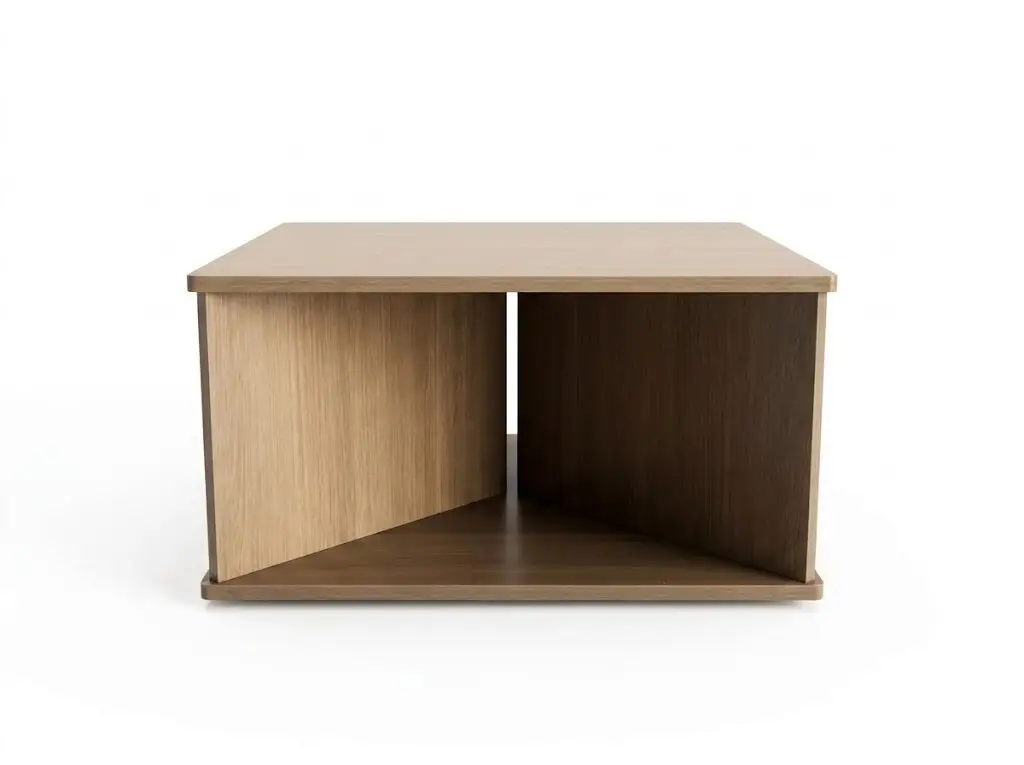 Modern Square Wood End Table for Hotel Guest Rooms & Lounges 1