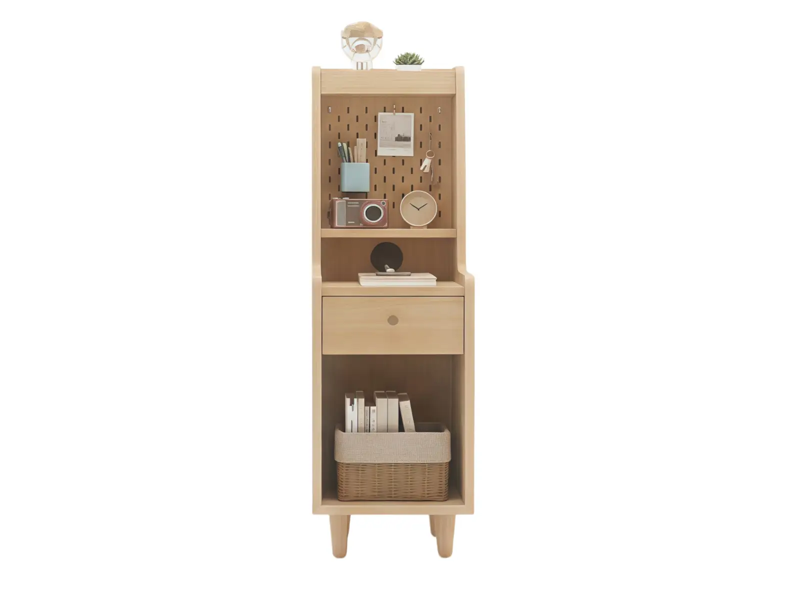 GCON GF-5300 Ultra Narrow Bedside Cabinet Mini Slim Tall Nightstand 1