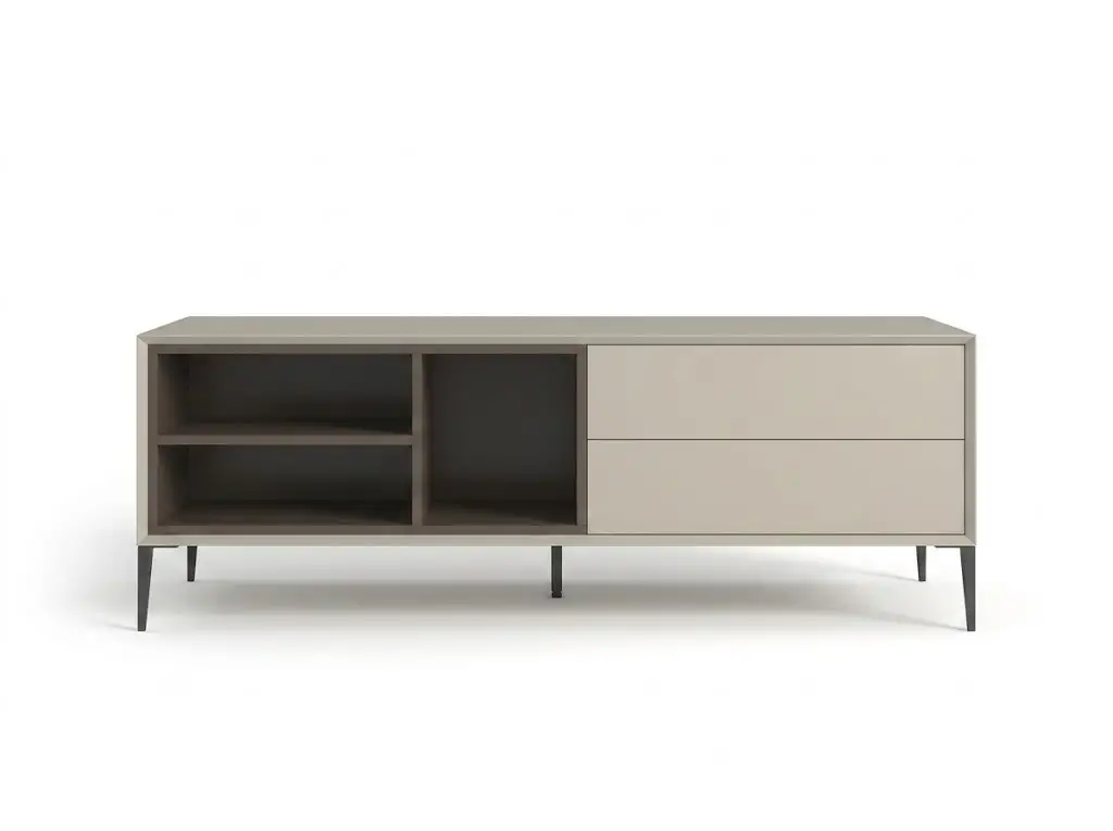 GCON GB-6069 Modern Minimalist TV Stand / Coffee Table with Storage 1