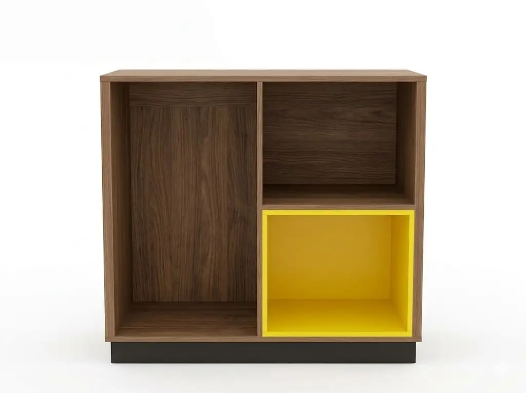 GCON GR-303B-CG-L Modern Multi-Compartment Storage Cabinet / Sideboard 1