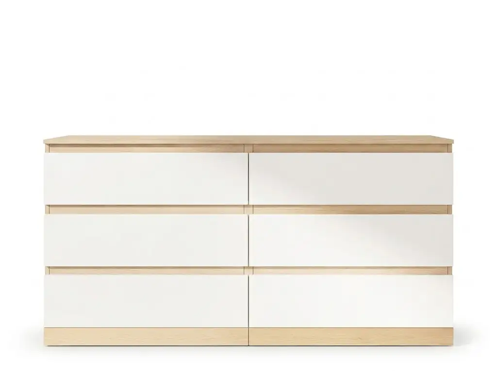 GCON GF-583 6 Drawer Dresser for Hotel and Apartment Bedroom 1