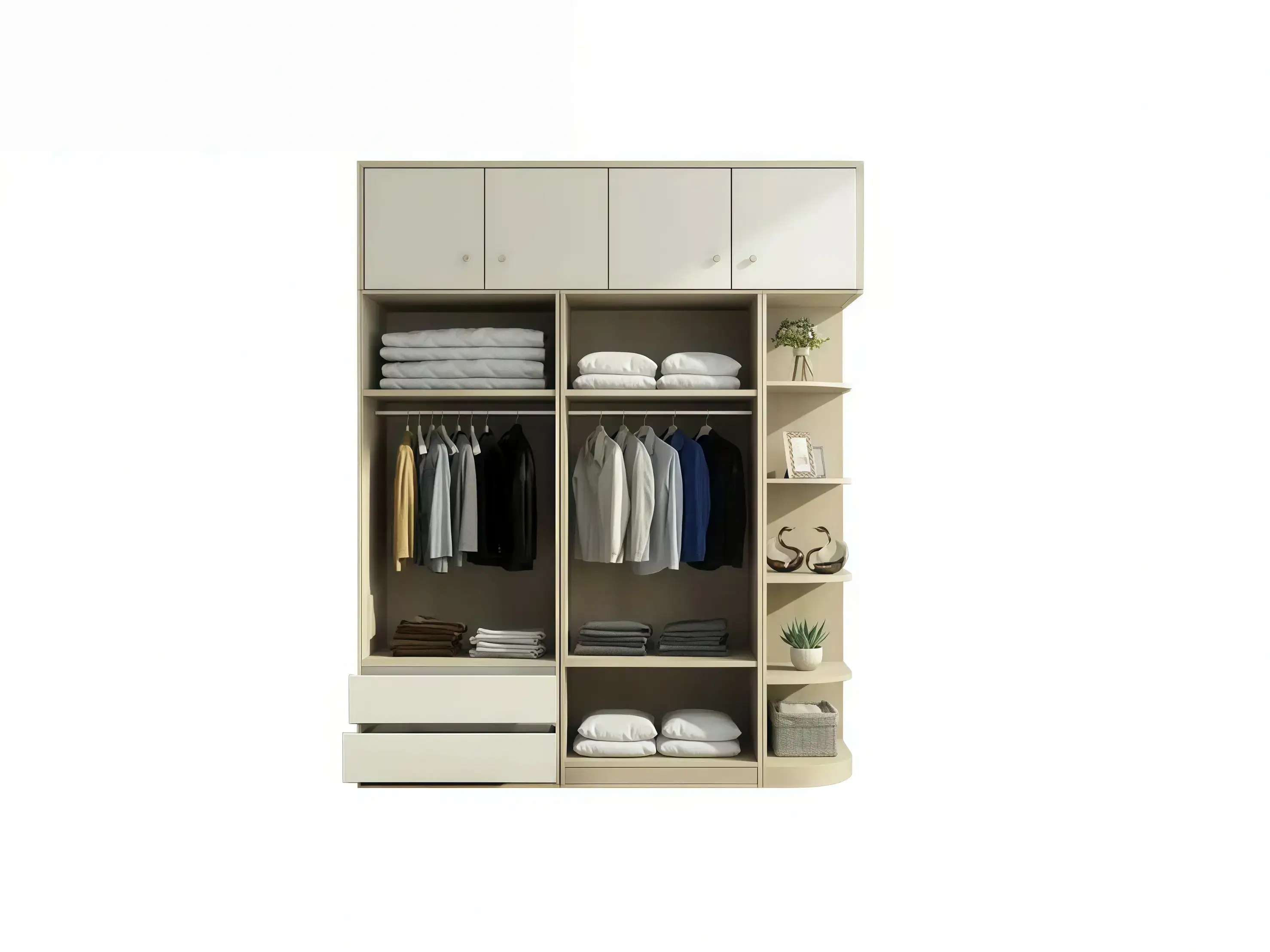 Full OEM Modular Wardrobe GCON GF-790 Closet for Hotel and Apartment 1