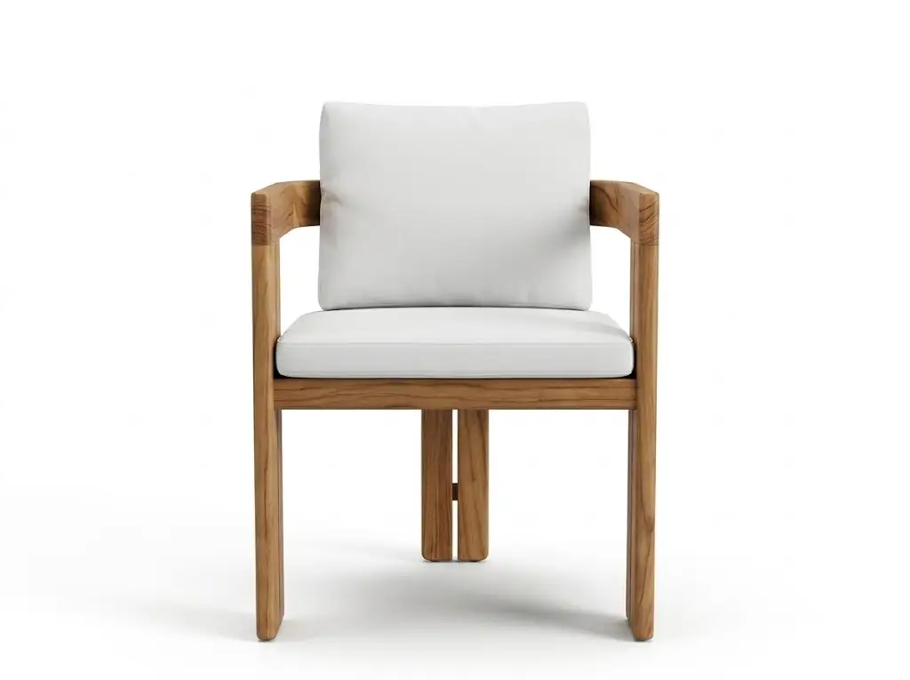 Gcon T.CO1 Minimalist Outdoor Wooden Chair with Detachable Cushion 1