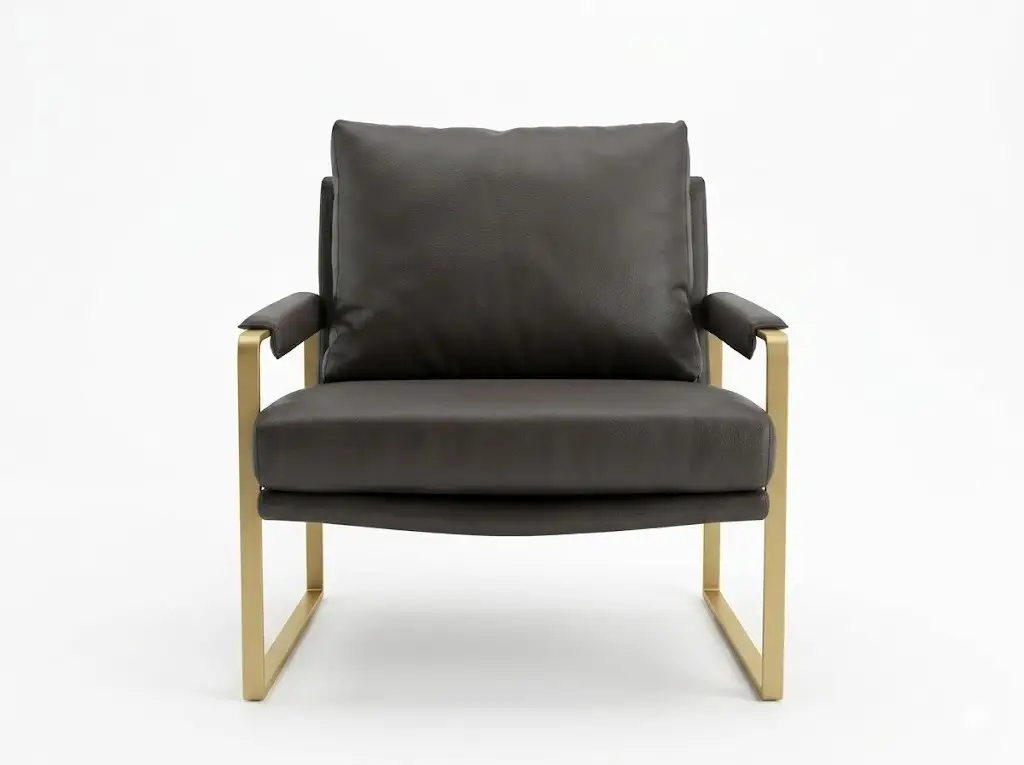 GCON Emmet Metal Base Hotel Room Sofa Upholstery Lobby Louge Chair 1