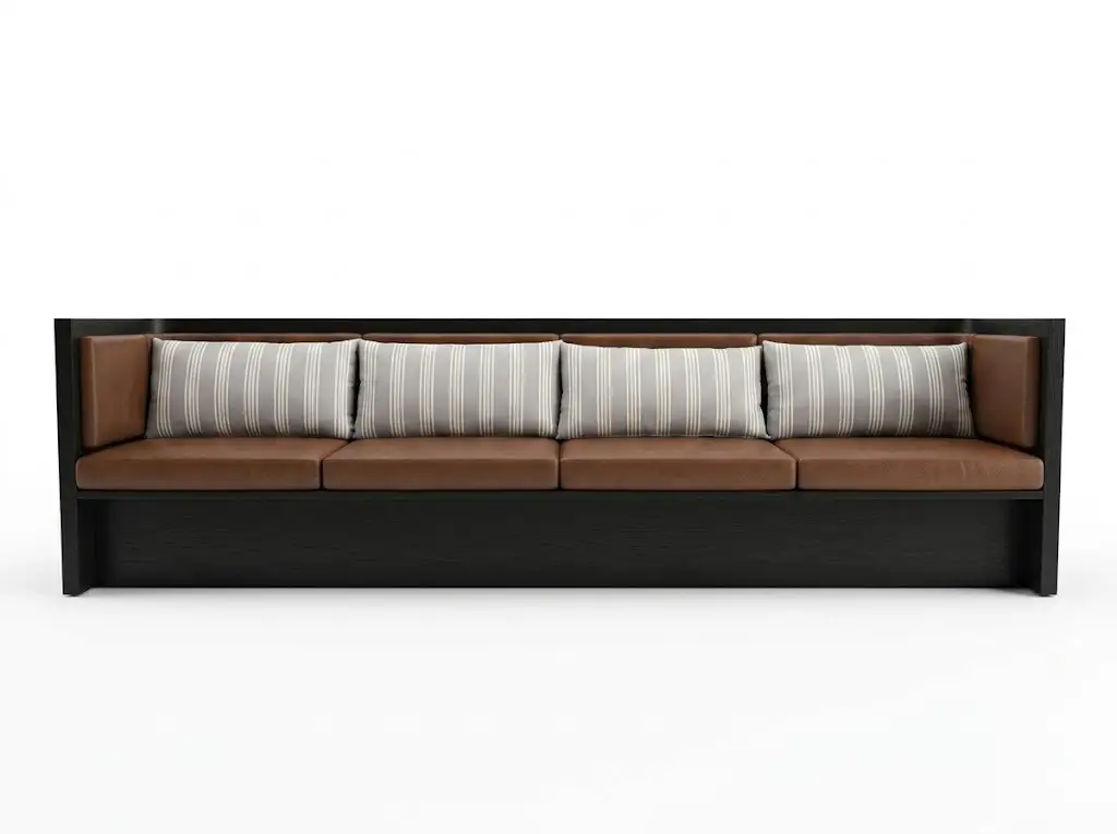 GCON HSL306 Contemporary Linear Banquette Sofa 1