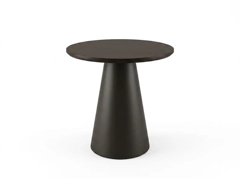 GCON HSL202 Modern Minimalist Round Side Table with Conical Base 1