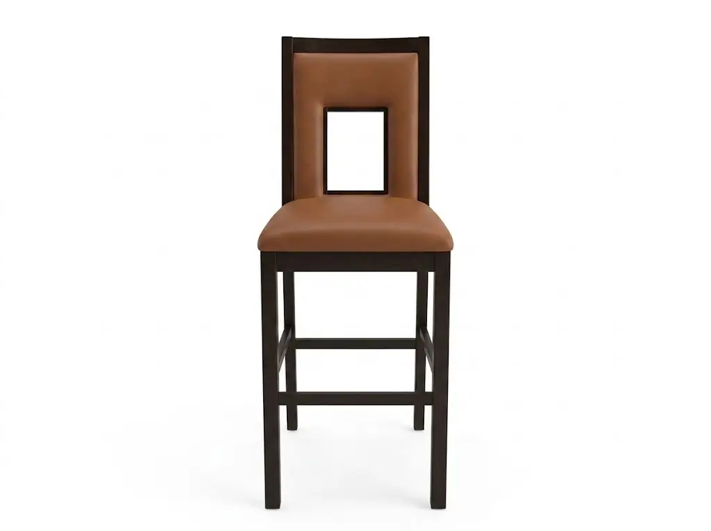 Gcon M-ART-20 Cut-out Backrest Padded Bar Chair 1