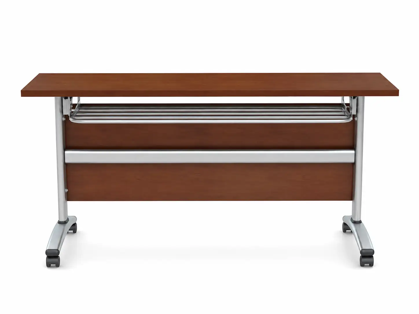 GF-342 Hotel Training Table GCON Movable Metal Frame Long Desk 1