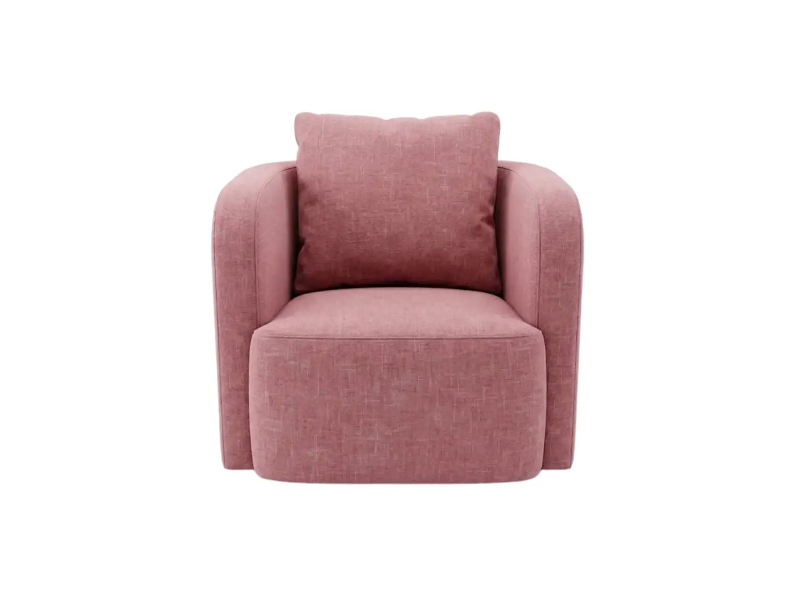 GCON CH-05 Modern Minimalist Pink Single Fabric Armchair / Bedroom & Living Room Lounge Chair 1