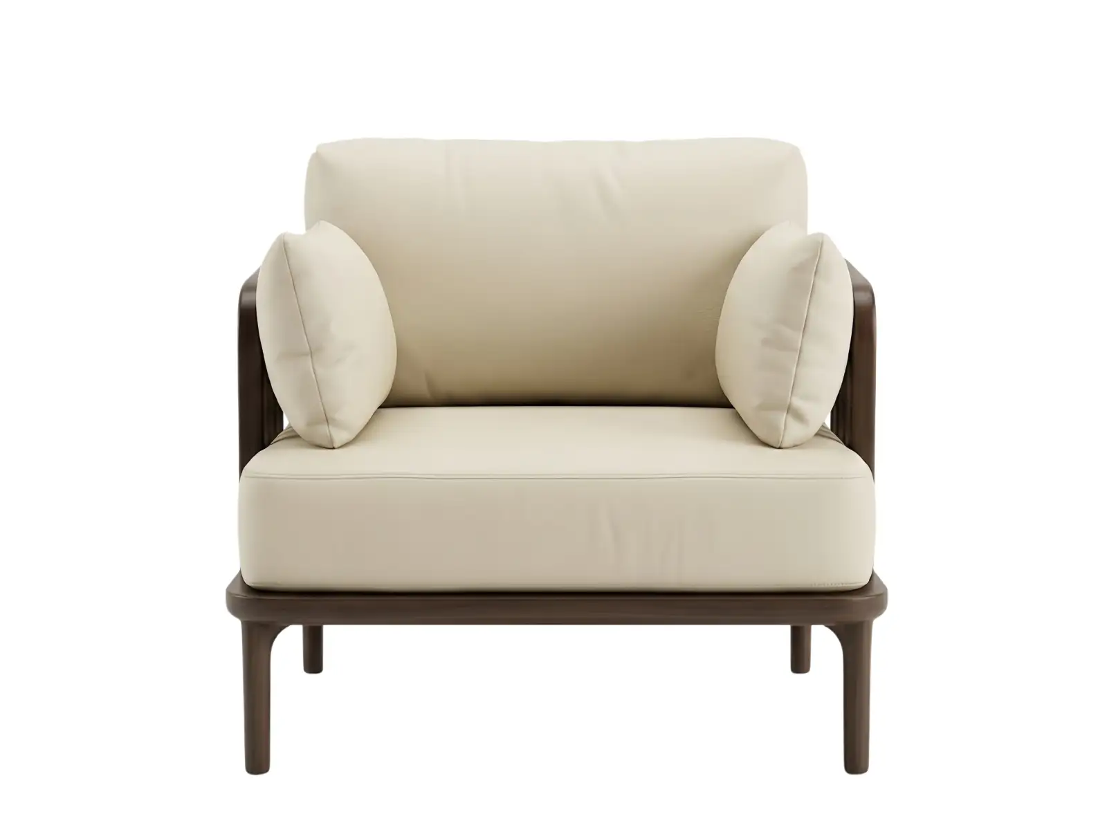 Fotel akcentowy GCON Contemporary Leather – siedzisko z drewna o jakości kontraktowej 1