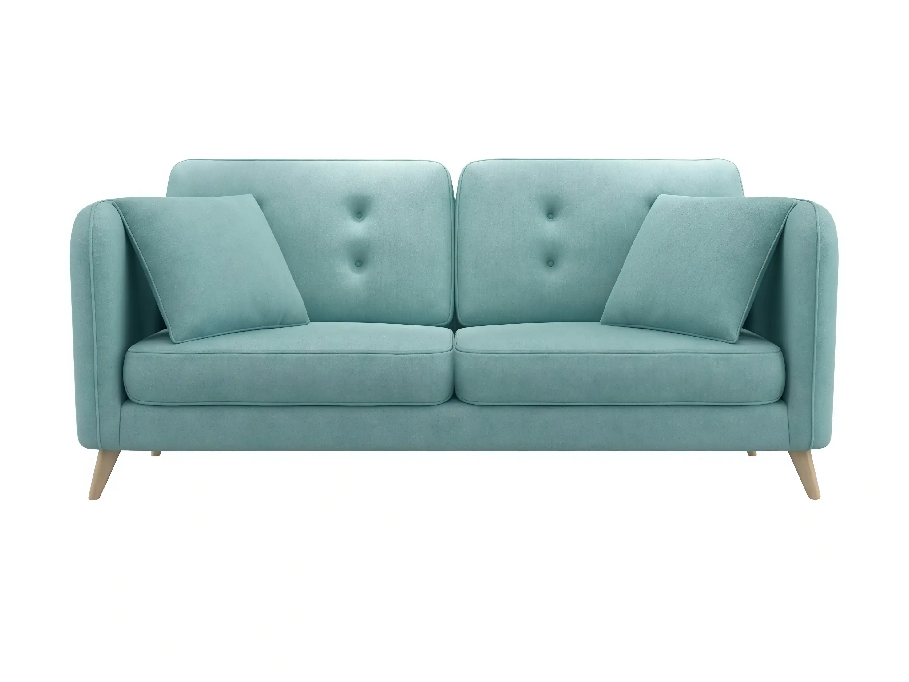 GCON GS-7002 Two-seat Hotel Room Sofa Fabric Cover U-Shaped Classic Loveseat Couch 1