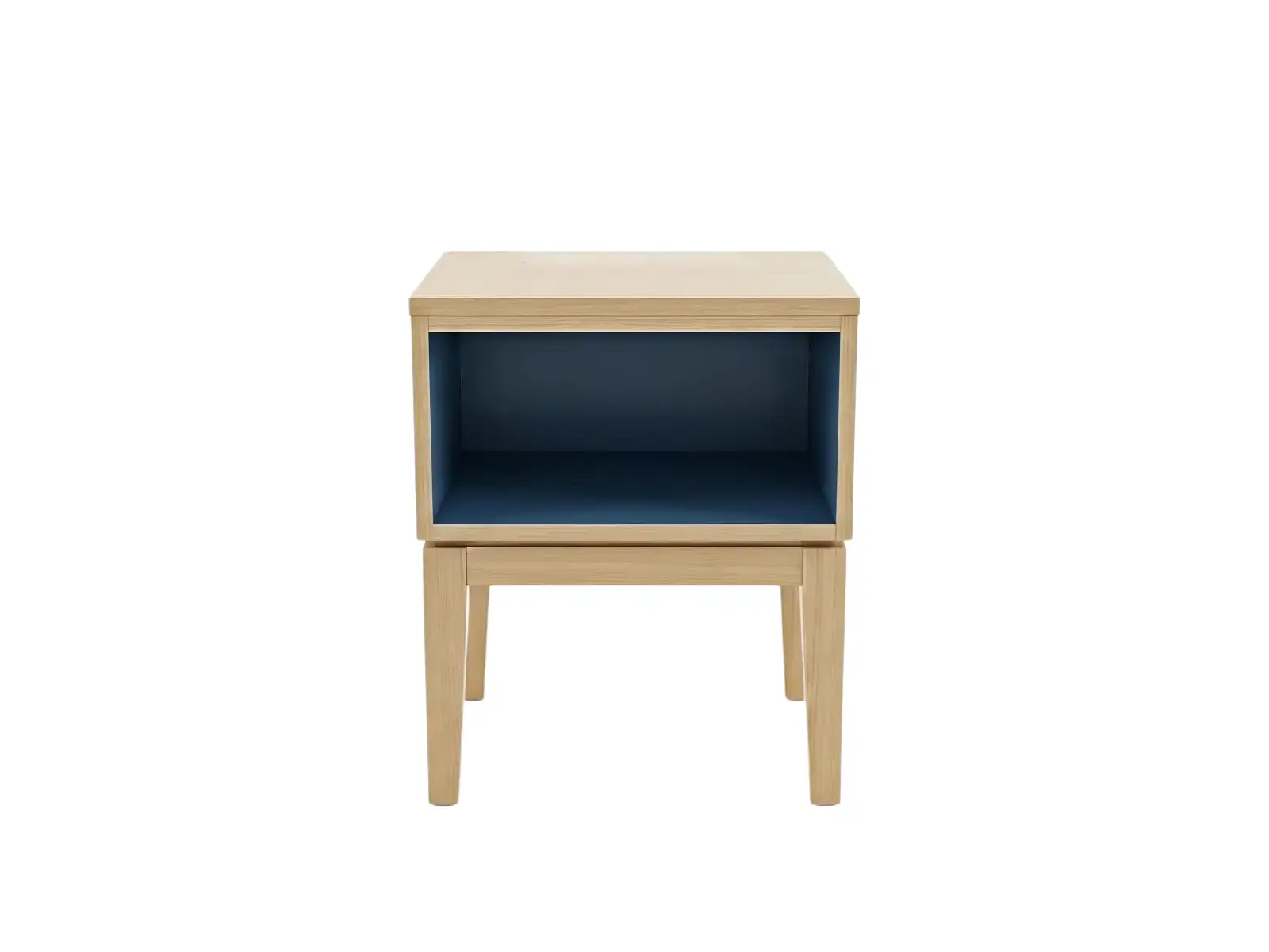 GCON CIS-253 Solid Wood Base Nightstand with Integrated power strip 1
