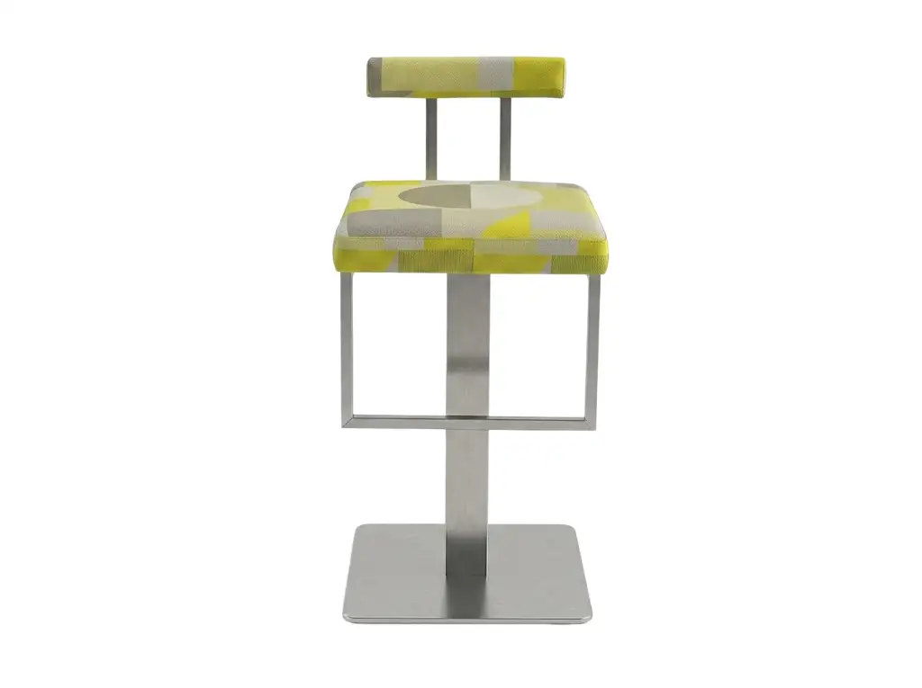 Adjustable Swivel Hotel Counter Stool | Lifting Metal Bar Chair with Footrest for Commercial Spaces | GCON Counter Stool 1