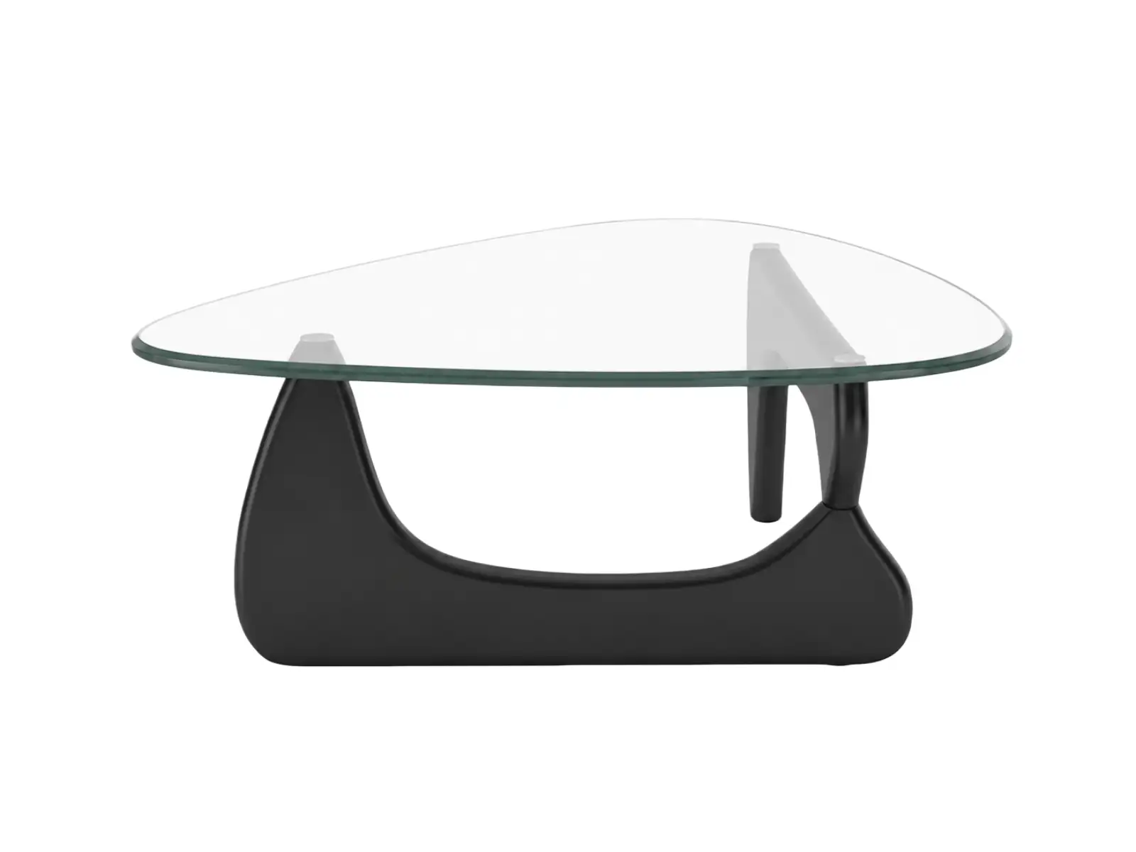 Triangle Glass Coffee Table | Hotel Lobby & Room Center Table with Solid Wood Base | Modern Hospitality Furniture | GCON GM-602 1