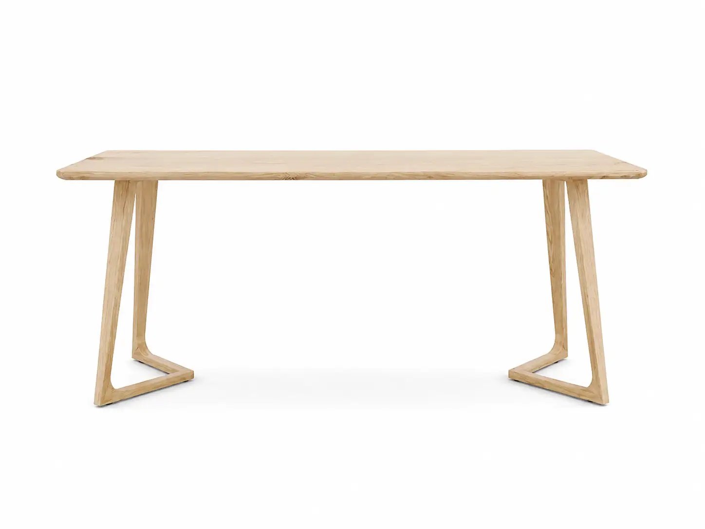 GCON M-EMO-08 Solid Wood Hotel Dining Table with V Shaped Legs 1
