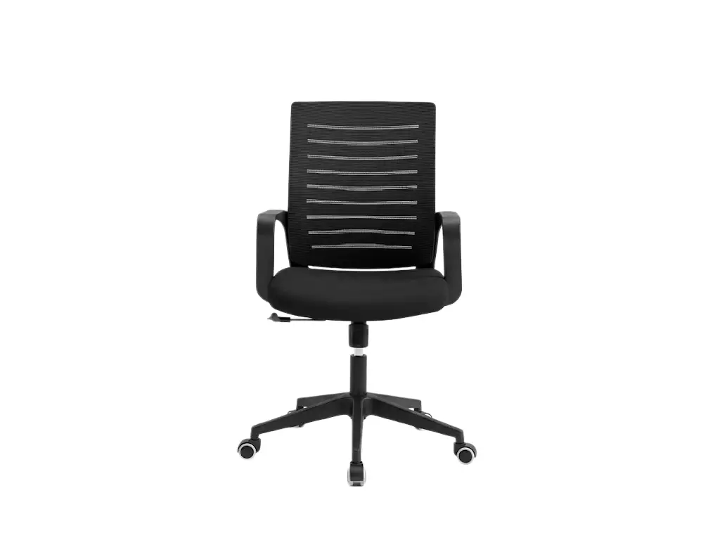 Ergonomic Mesh Back Office Chair | 360° Swivel Hotel Conference Chair with Adjustable Height & Casters | Commercial Meeting Seating | GCON GSA-031 1