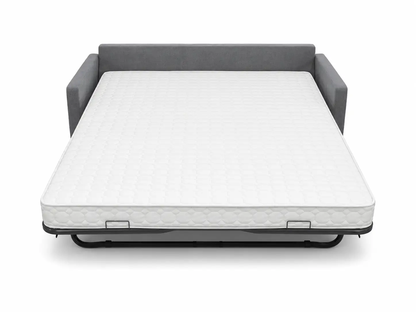 Sofá-cama conversível padrão para hotelaria | Estrutura metálica resistente e colchão de alta densidade - GCON 1