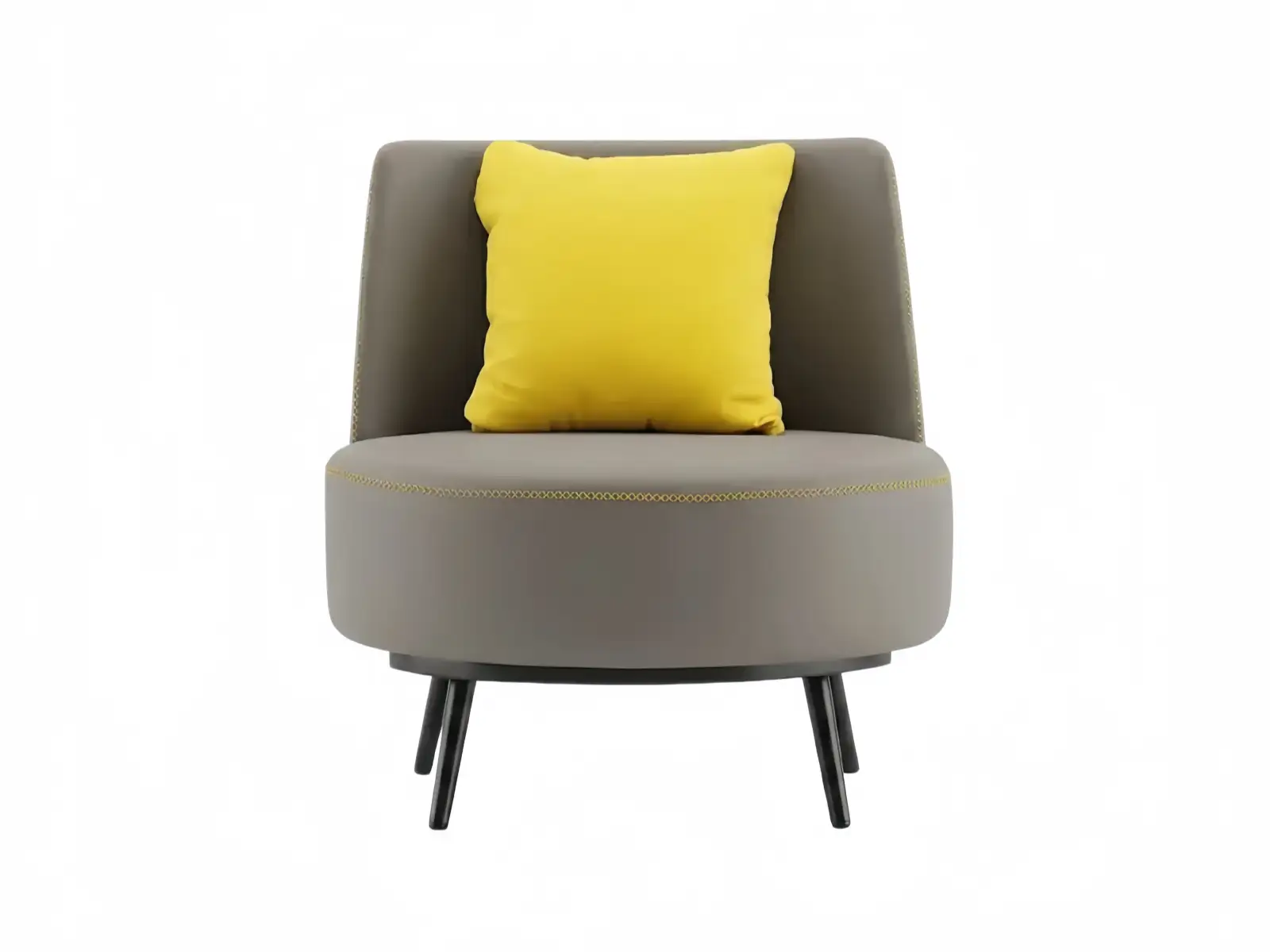 Commercial Contract Furniture PU Leather Frame Modern PU Leather Accent Chair Ergonomic Hotel Lobby Seating for Hotel Lobbies and Lounges GCON GWY385A 1