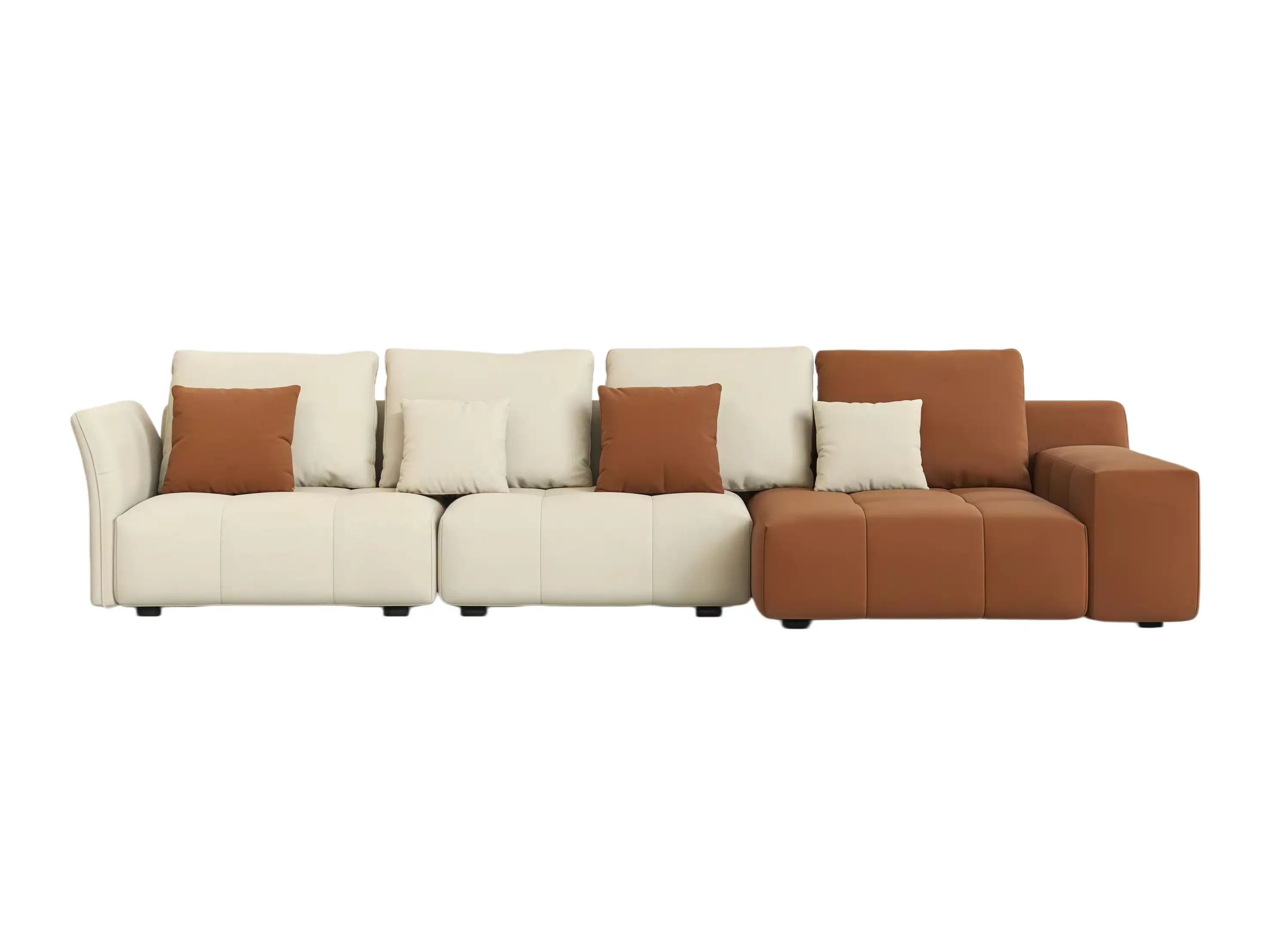 Hotel Lobbies Modular Sofa Custom Teddy Fabric Couch Color Partition Design GCON GS-9053 1