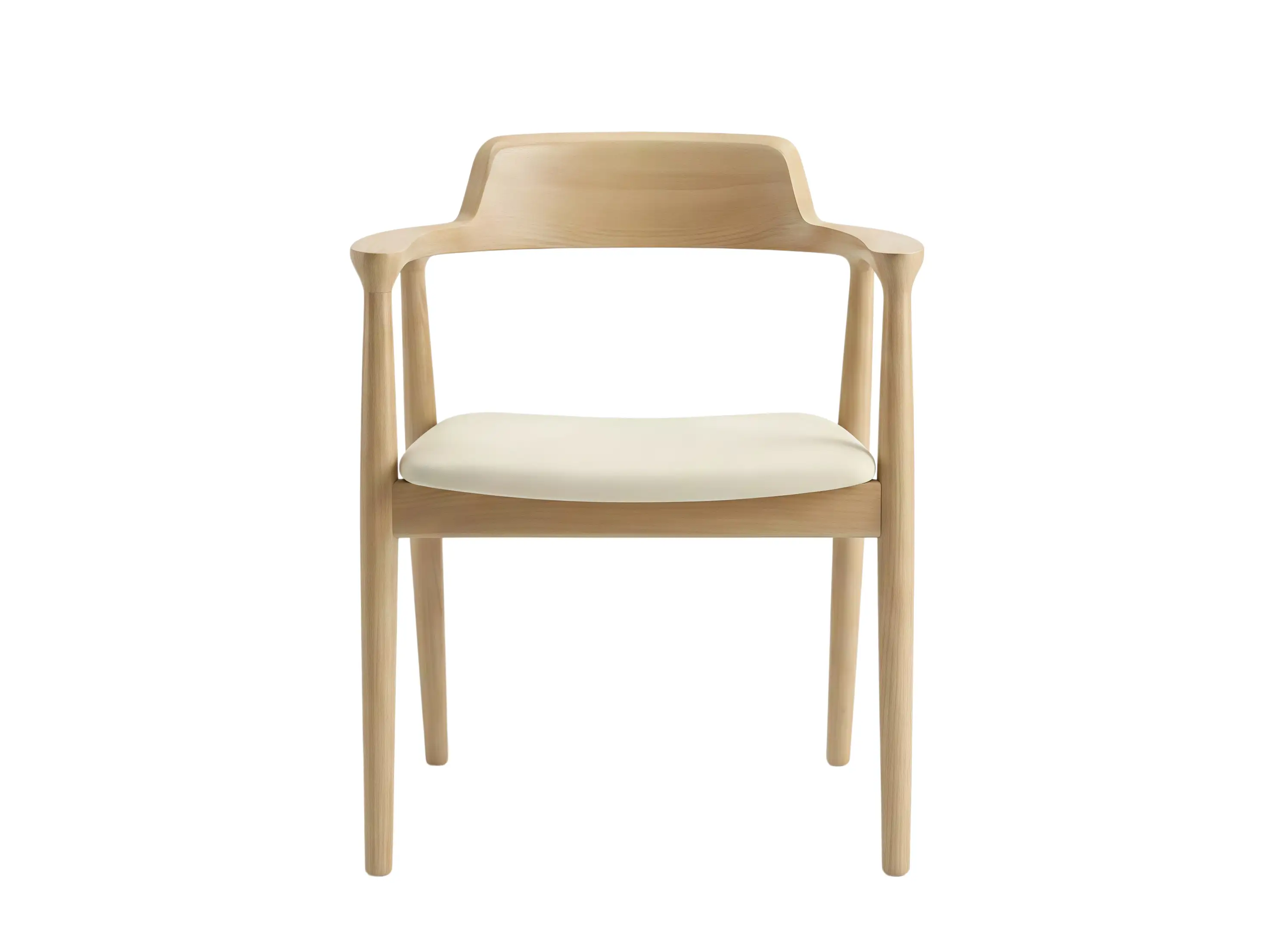 Minimalist Hiroshima-Style Wooden Dining Chair with Comfortable Upholstered Seat for Hotel & Restaurant Projects | M-AAI-10 GCON OEM 1