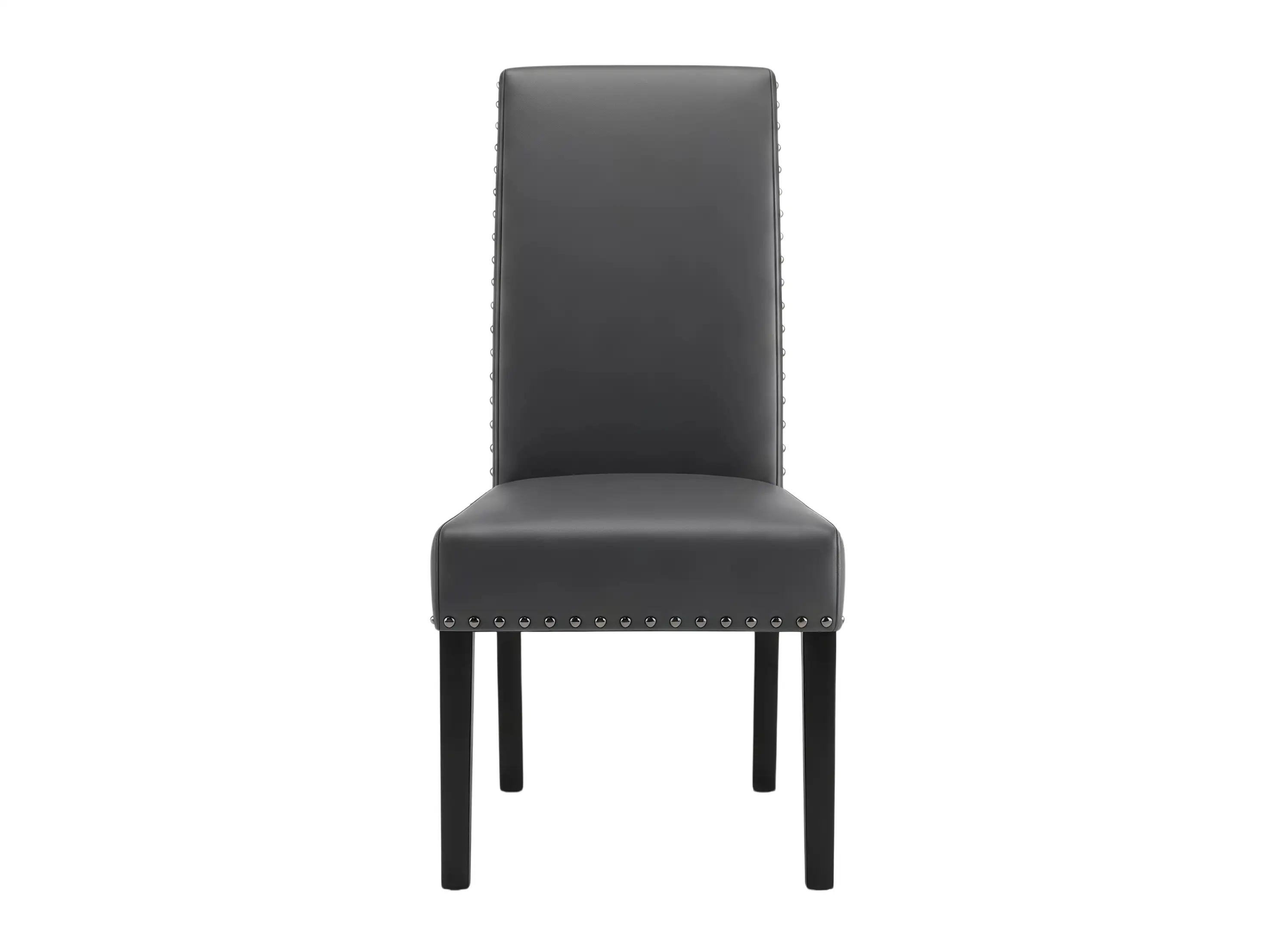 Luxury Leather Upholstered Dining Chair with Intricate Nailhead Detail for Quality Hotel & Restaurant Projects | M-AAI-09 GCON OEM 1