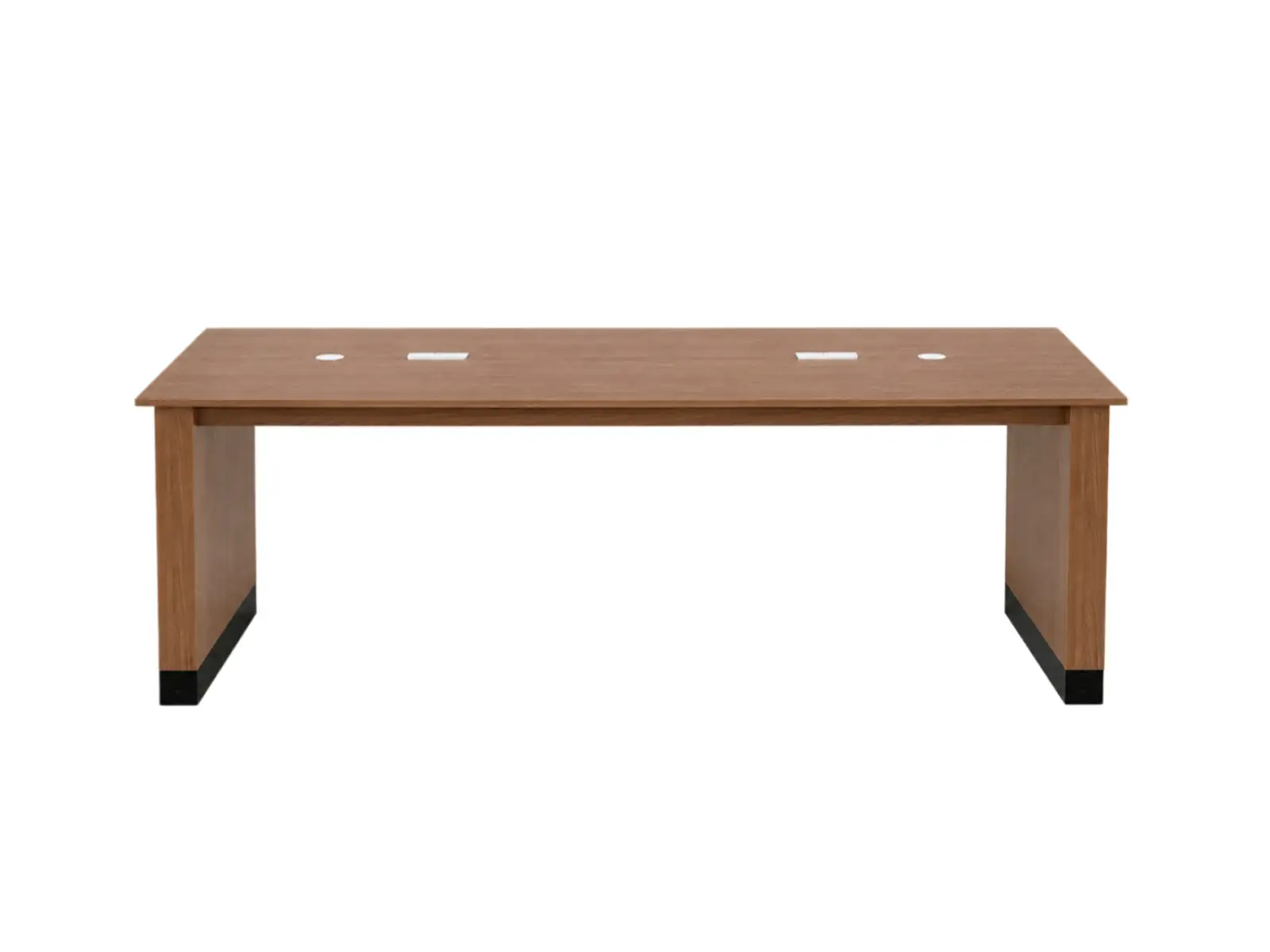 Gewerblicher Schreibtisch aus Holz, integrierter Besprechungstisch mit Stromanschluss, Hotel &amp; Büro GCON-1787624120120843 1