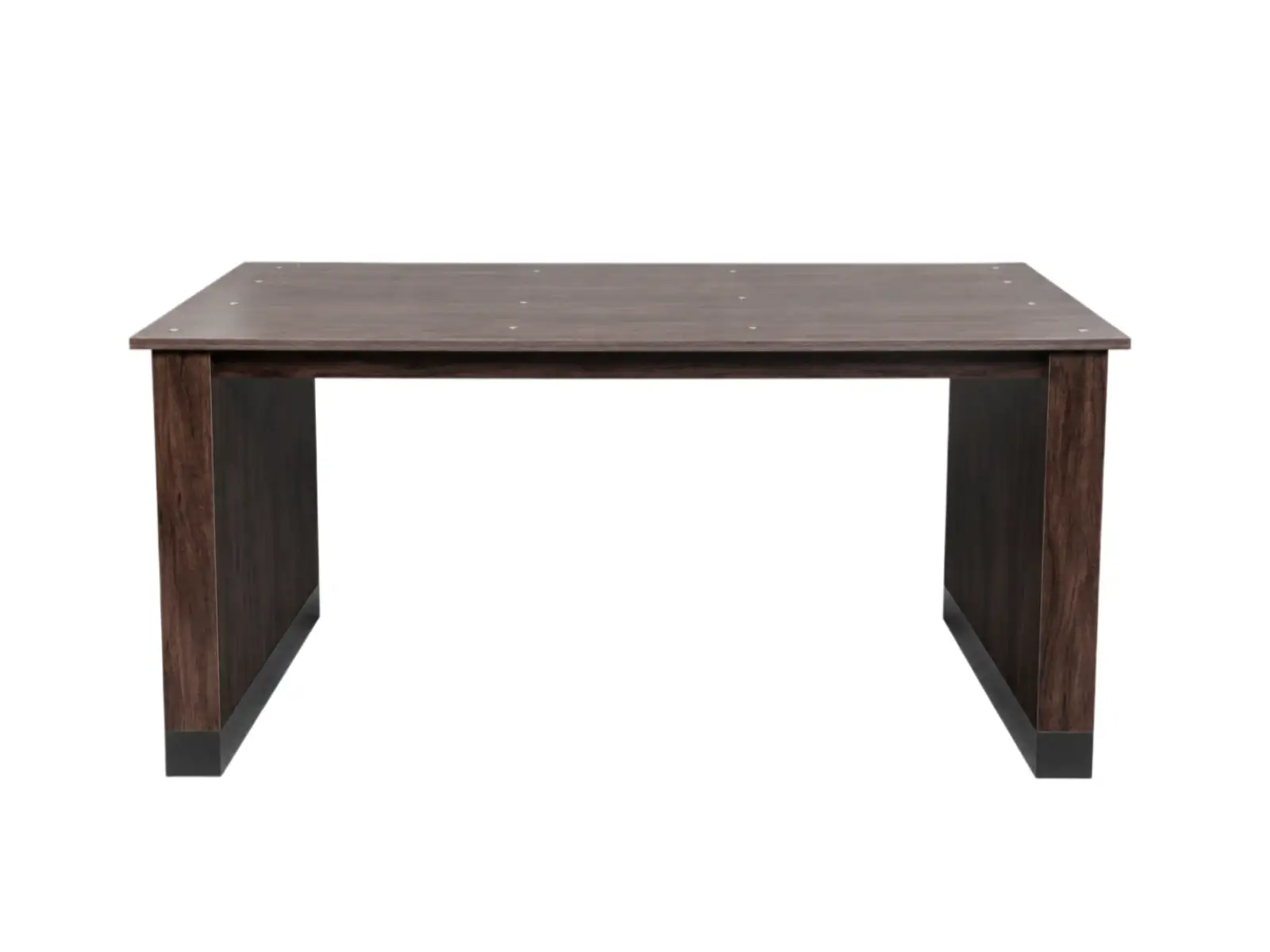 Moderner Schreibtisch aus dunklem Holz, ideal für Hotelzimmer und Büros (GCON) 1