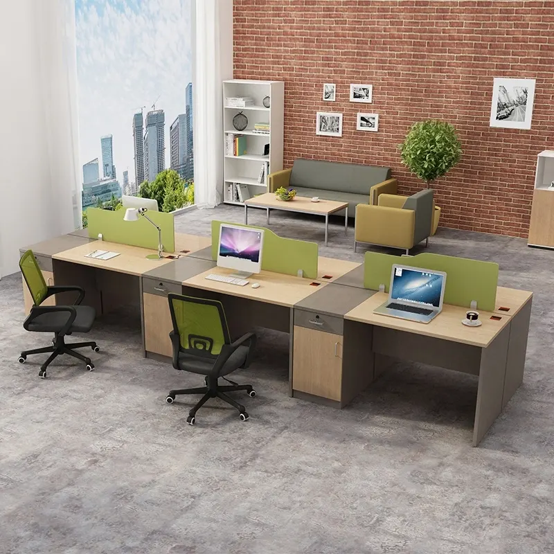 Give a good brand image and customize a stylish and beautiful modern panel style front desk with a sense of design.