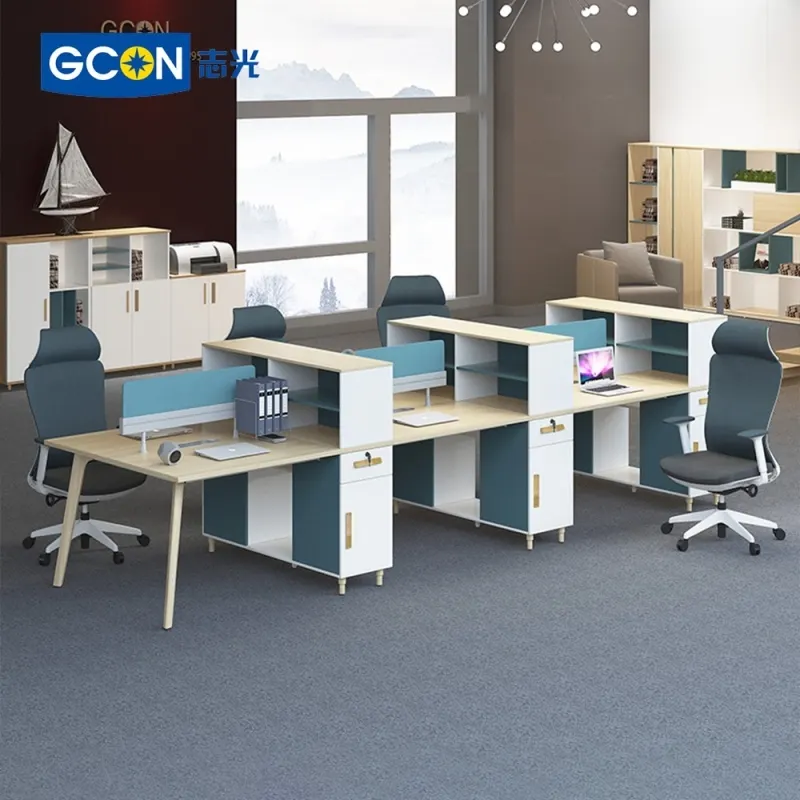 Which color is usually chosen by the company for office desk partitions?